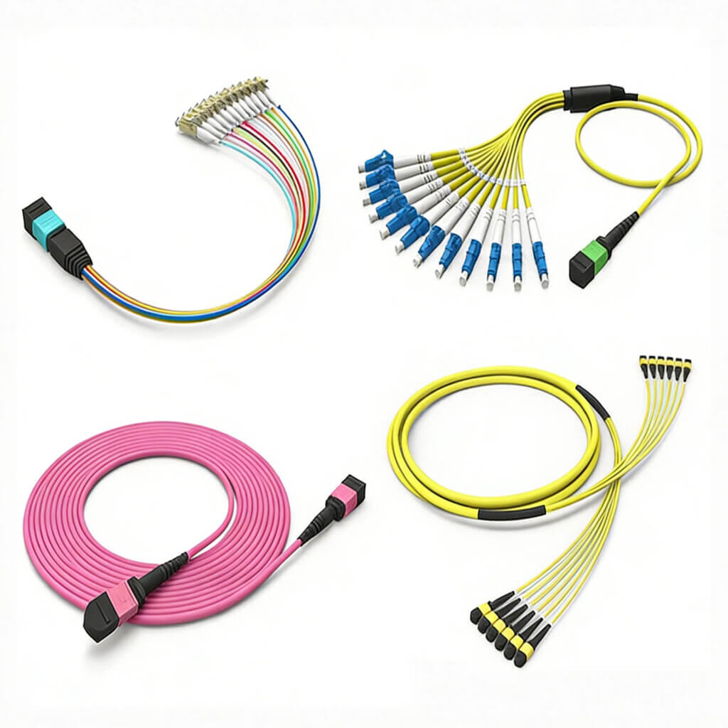 OM3-10G-MTP-MPO-Fiber-Jumper-High-Density-Cabinet-Wiring-Solution